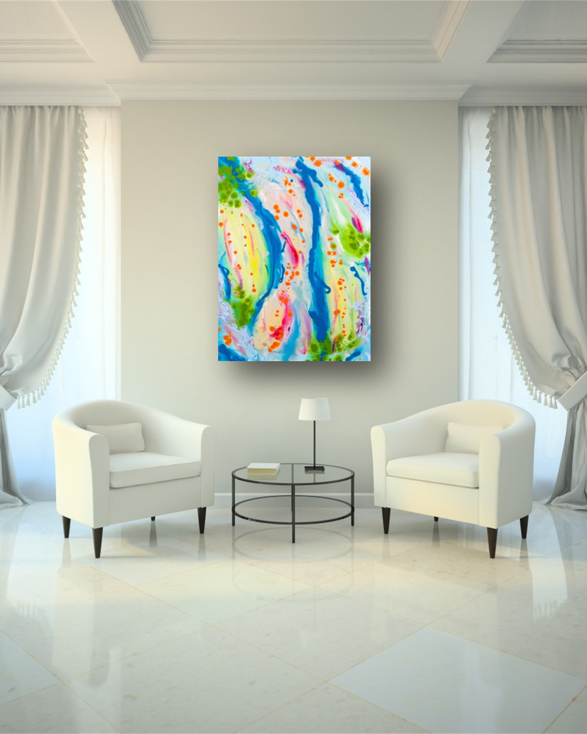Graceless Gramercy - Original Abstract Painting in Austin Texas 30" x 40"