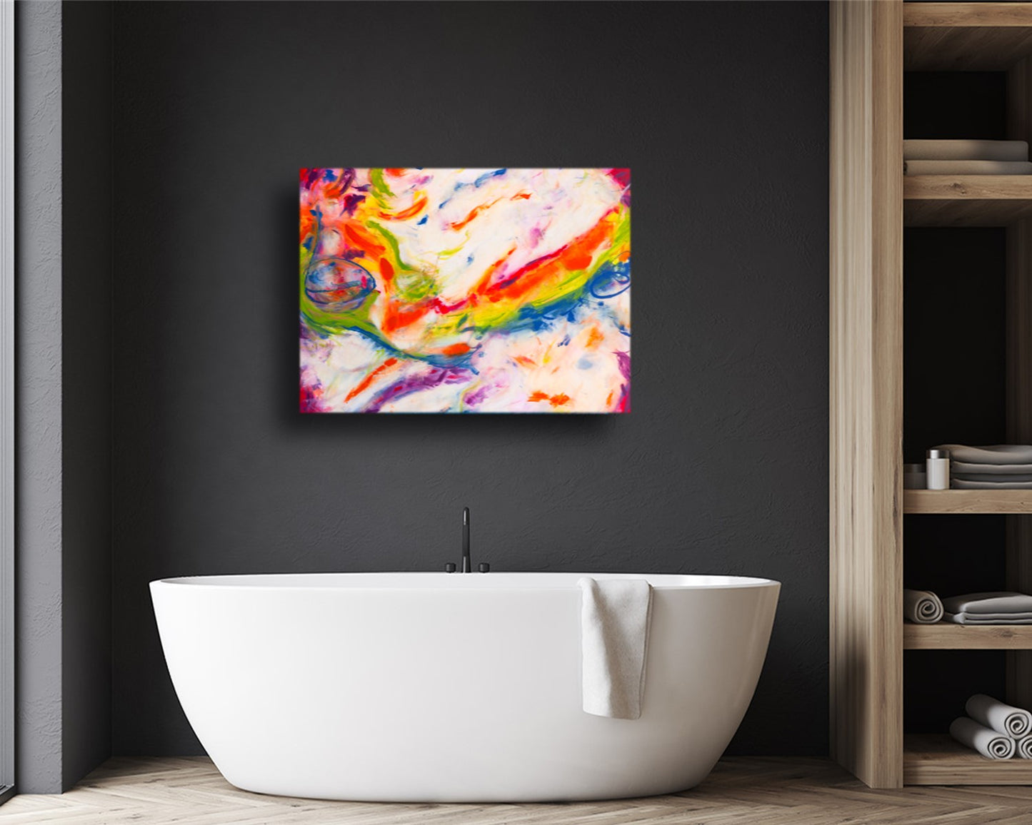Hazardous Haywire- Original Abstract Painting in Austin Texas 30" x 40"