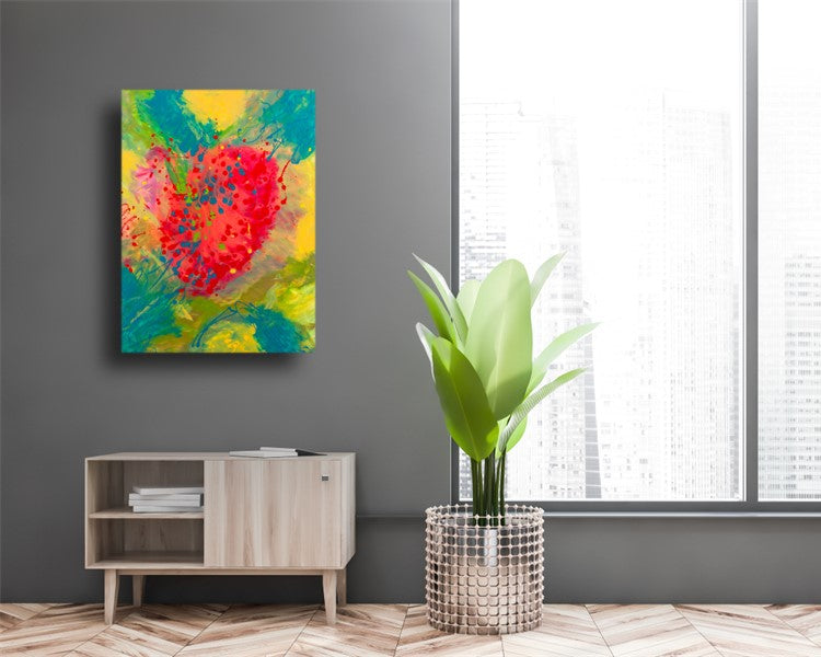 Homeless Heart - Original Abstract Painting in Austin Texas 30" x 40"
