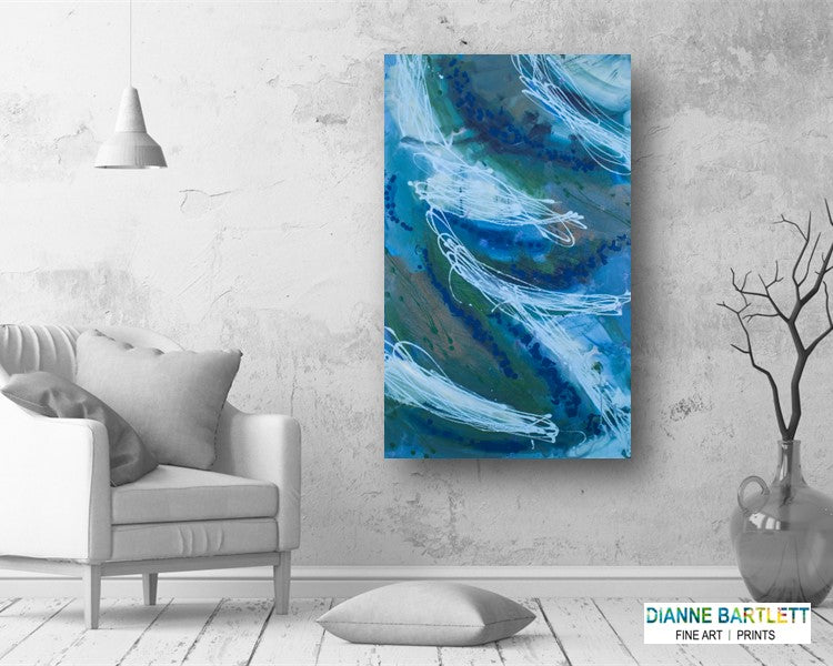 Inevitable Escapades - Original Abstract Painting in Austin Texas 30" x 48"