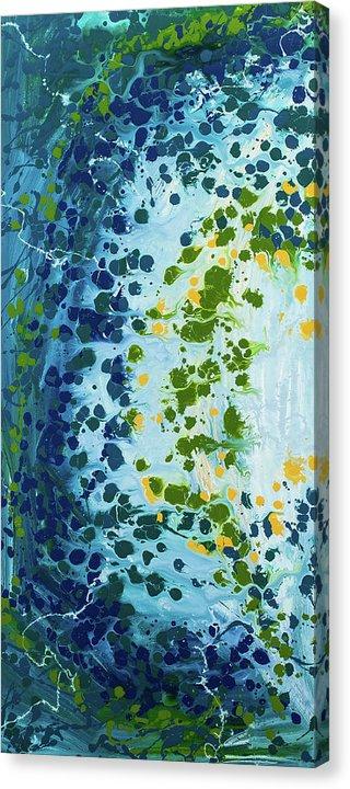 Leaped Launching - Original Abstract Painting in Austin Texas 24" x 48"