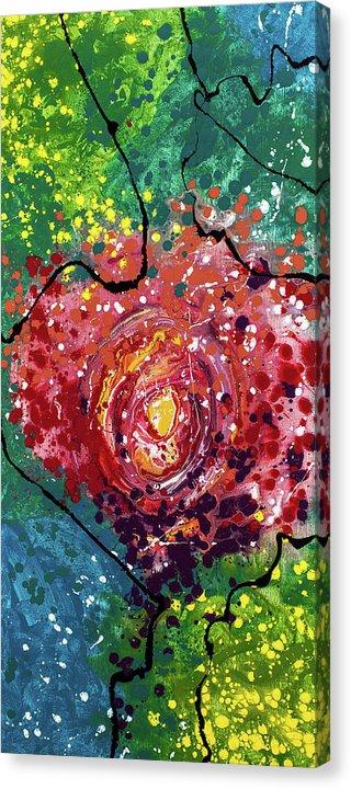 Perched Virtue - Original Abstract Painting in Austin Texas 24" x 48"