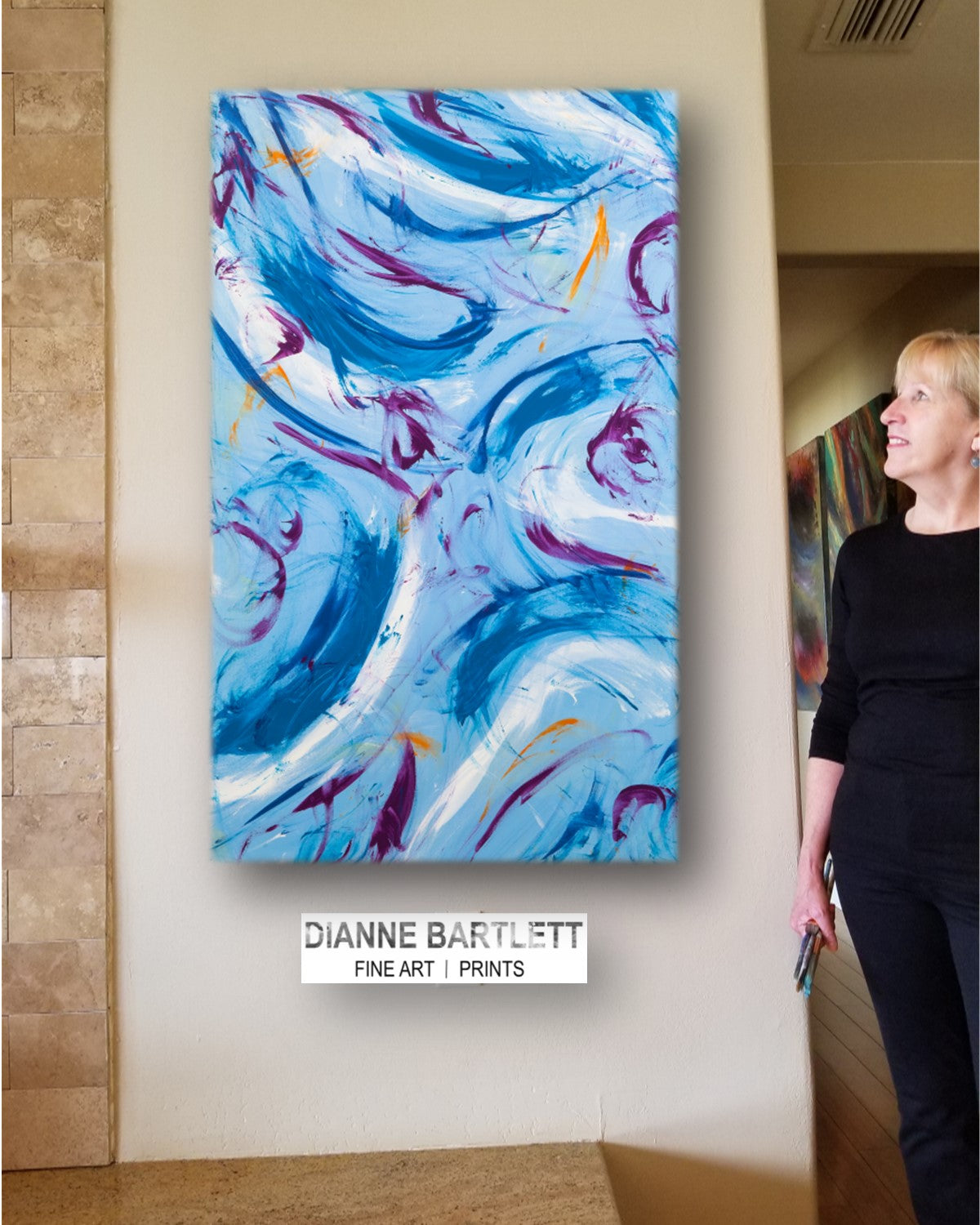 Tantalizing Trifles - Original Abstract Painting in Austin Texas 30" x 48"