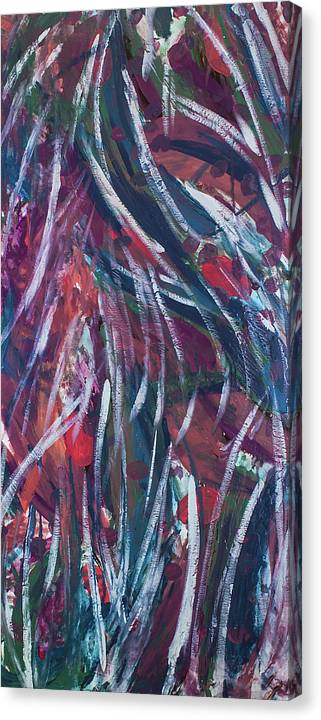 Untold Undergrowth - Original Abstract Painting in Austin Texas 24" x 48"