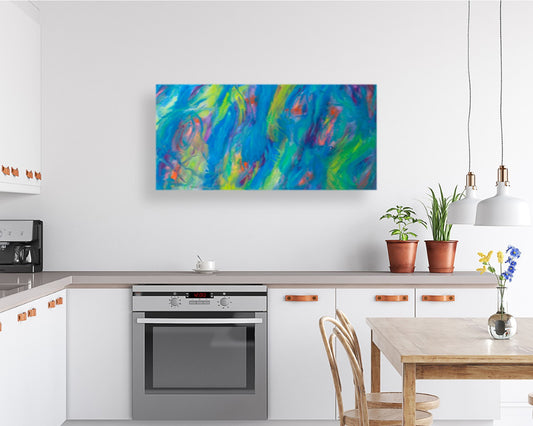 Wavering Reservations - Abstract Canvas Print or Acrylic Print