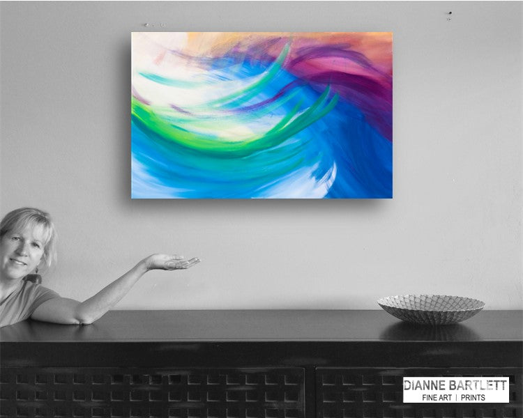 Whispered Wilderness - Original Abstract Painting in Austin Texas 24" x 36"