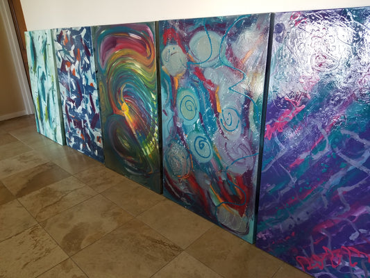 Original Paintings for Sale in Austin Texas - Large Abstract Artwork