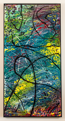 Tumbling Burst - Learning to Paint Like Jackson Pollock