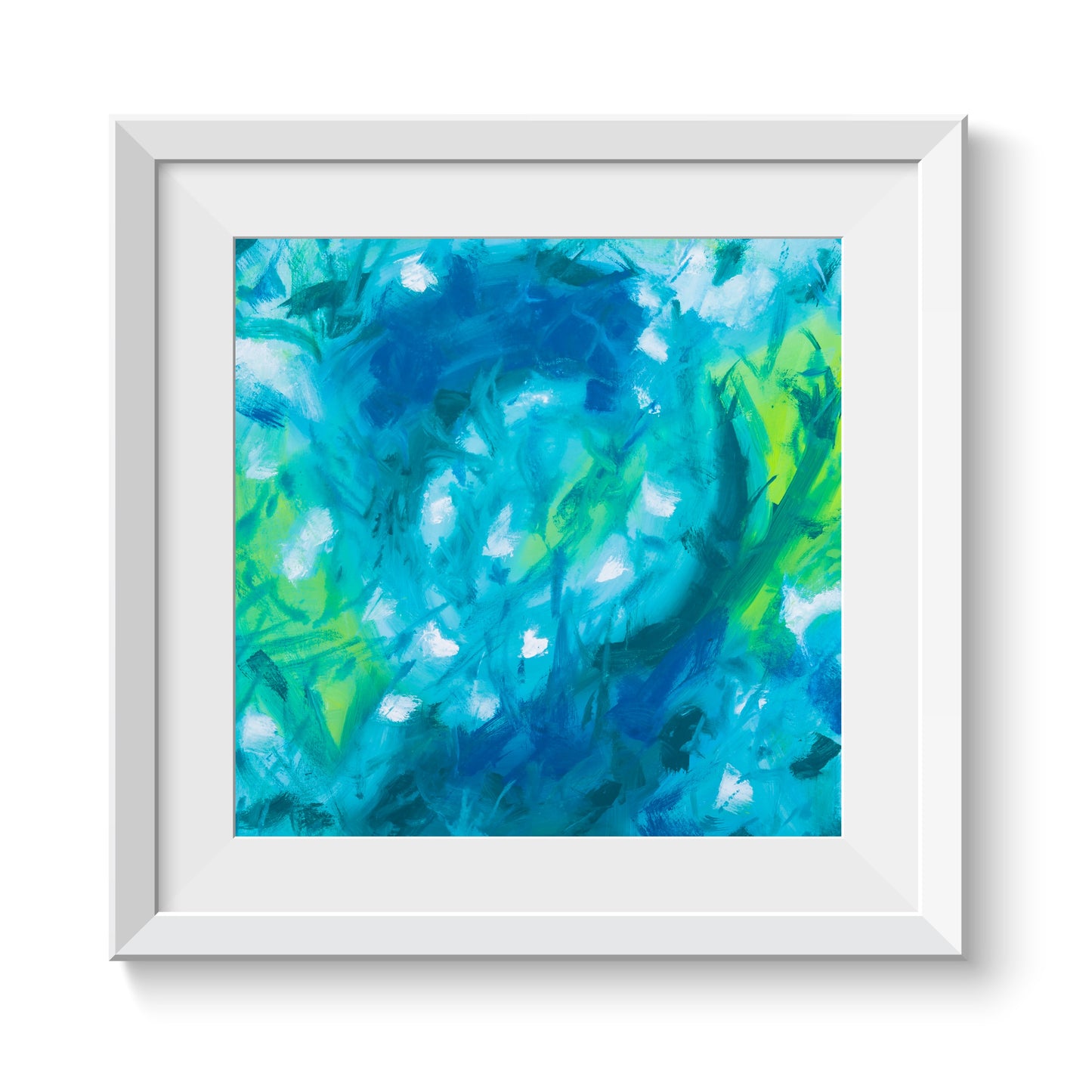 Foolish Flourish - Original Abstract Painting in Austin Texas 24" x 24"