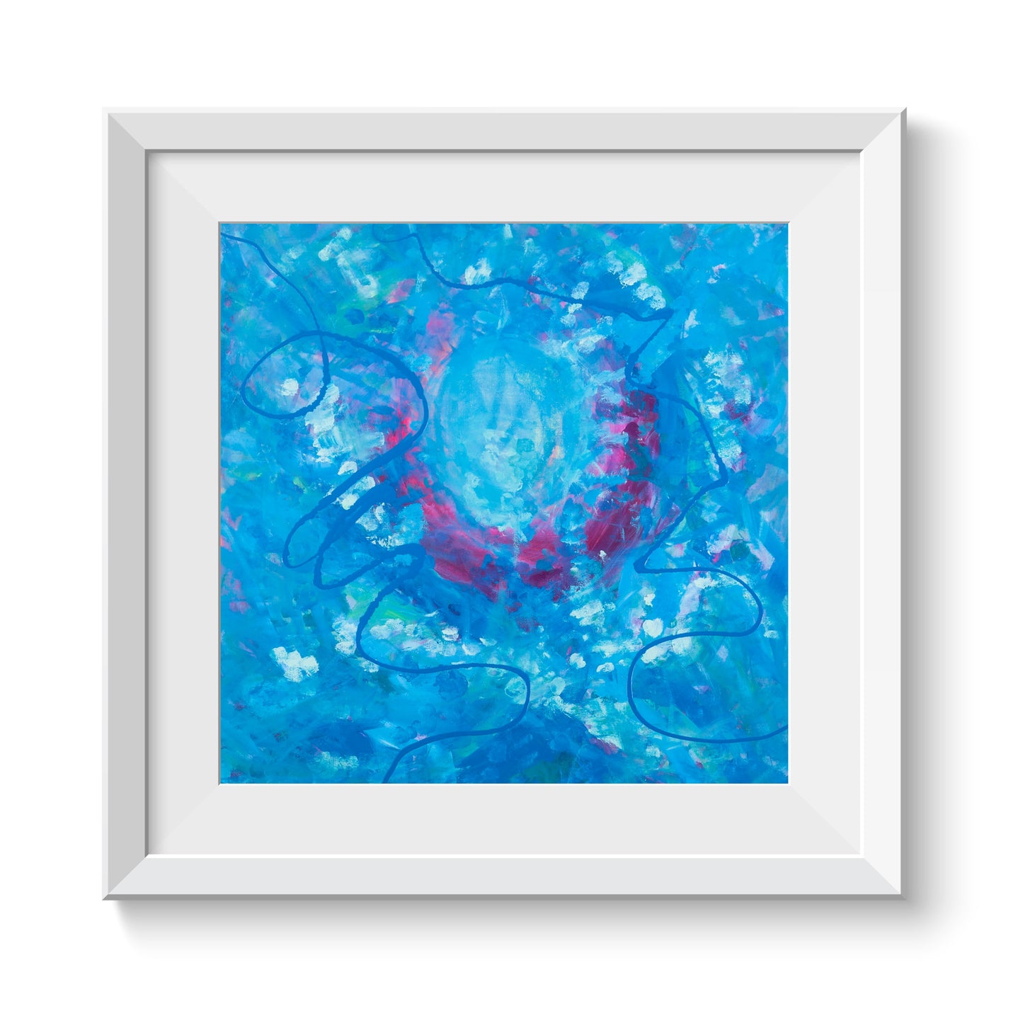 Receding Resistance - Original Abstract Painting in Austin Texas 24" x 24"
