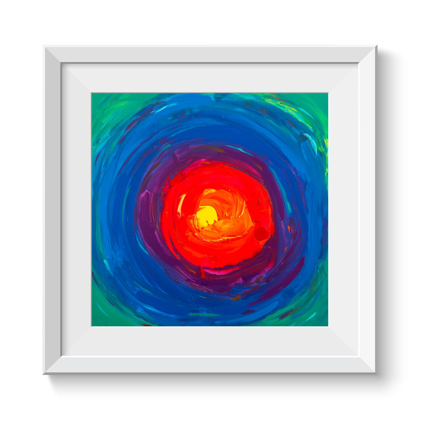 Gold Hearted - Original Abstract Painting in Austin Texas 24" x 24"