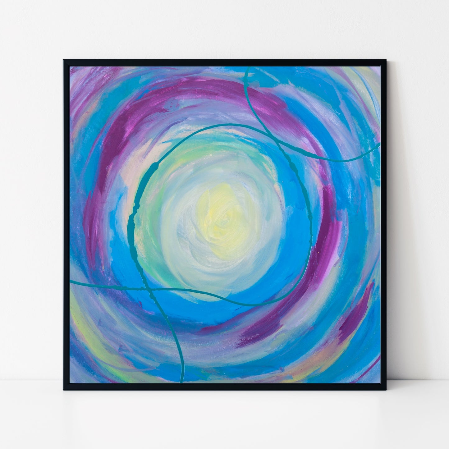 Mingled Jingles - Original Abstract Painting in Austin Texas 24" x 24"