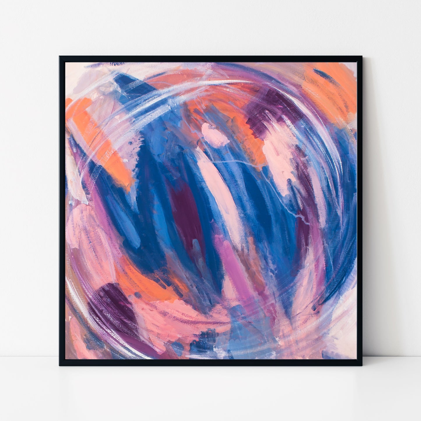 Giddying Whirls - Original Abstract Painting in Austin Texas 24" x 24"