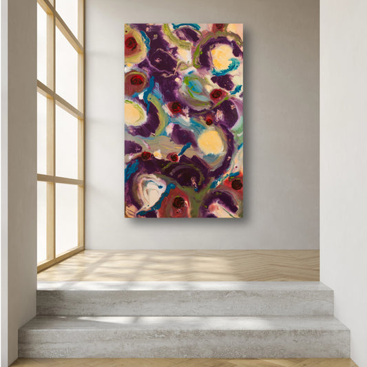 Audacious Absurdity - Original Abstract Painting in Austin Texas 30" x 48"