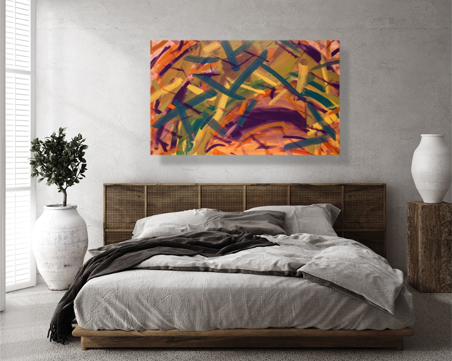 Carnival Harmony - Original Abstract Painting in Austin Texas 30" x 48"