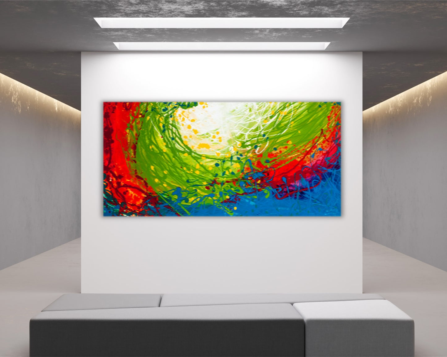 Canned Applause - Original Abstract Painting in Austin Texas 24" x 48"