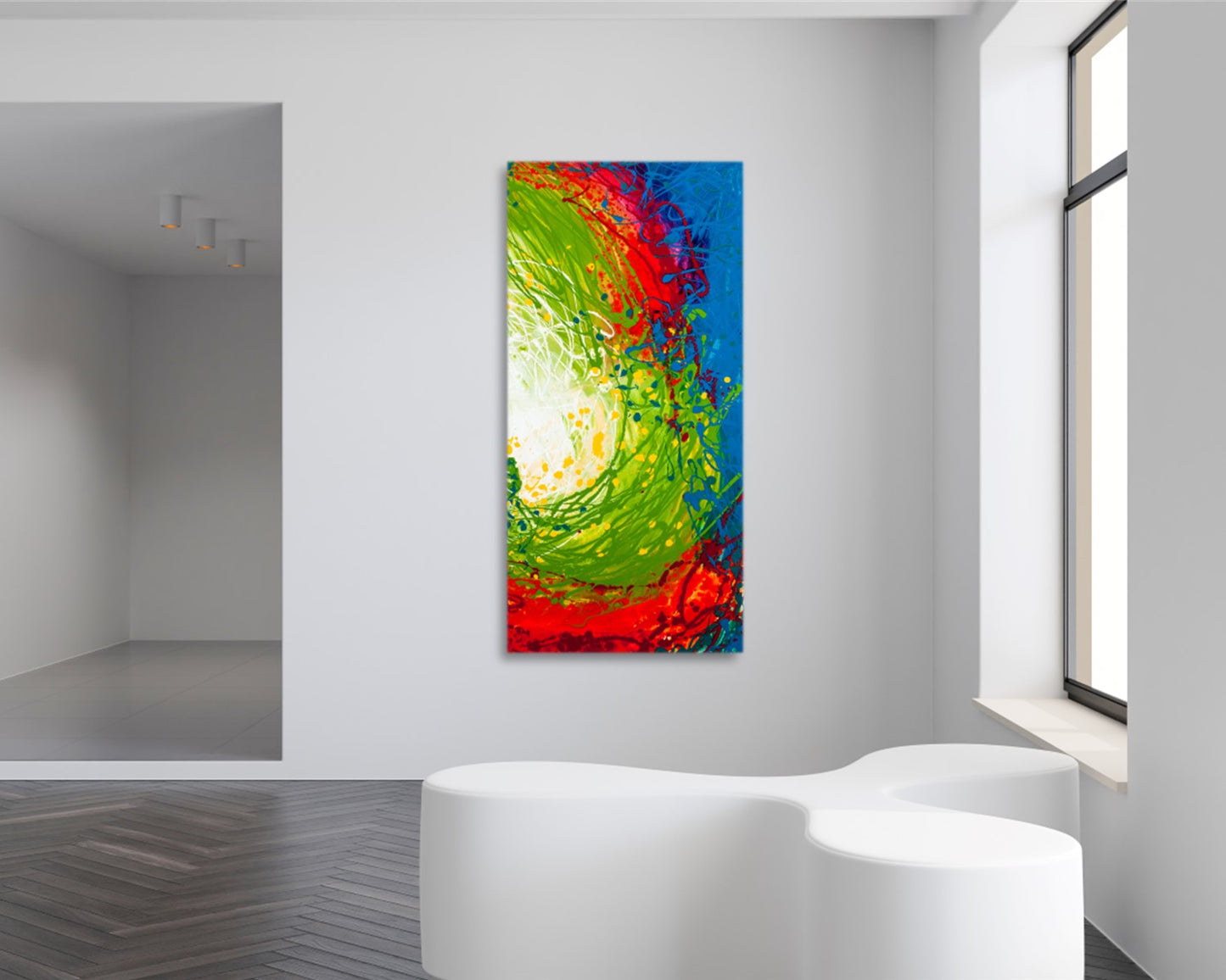 Canned Applause - Original Abstract Painting in Austin Texas 24" x 48"
