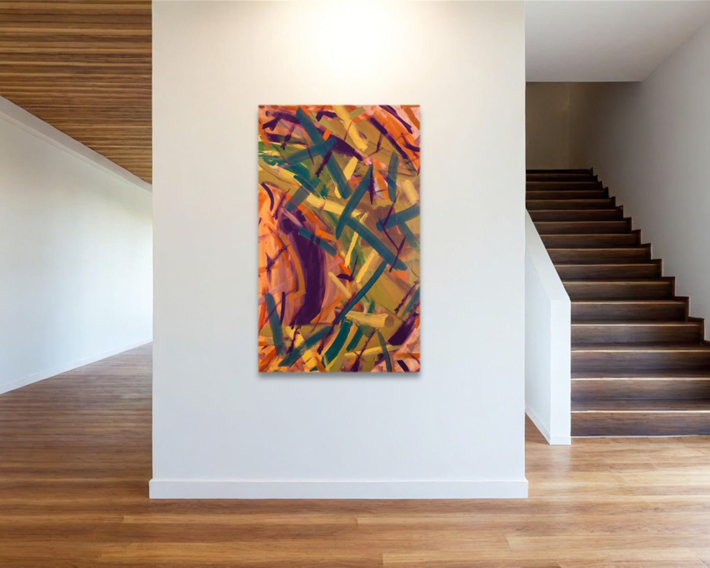 Carnival Harmony - Original Abstract Painting in Austin Texas 30" x 48"