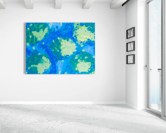 Extraordinary Enchantment- Original Abstract Painting in Austin Texas 30" x 40"