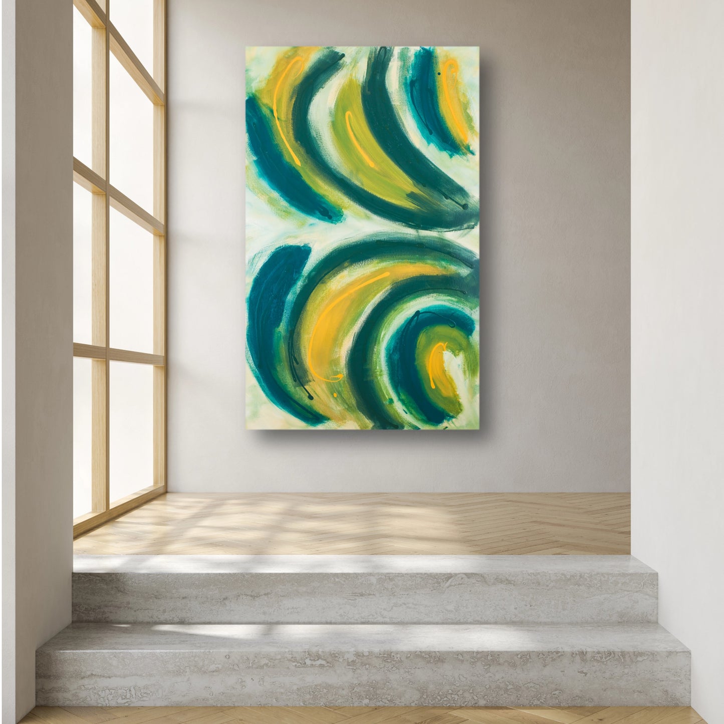 Foppishly Festuned - Original Abstract Painting in Austin Texas 30" x 48"