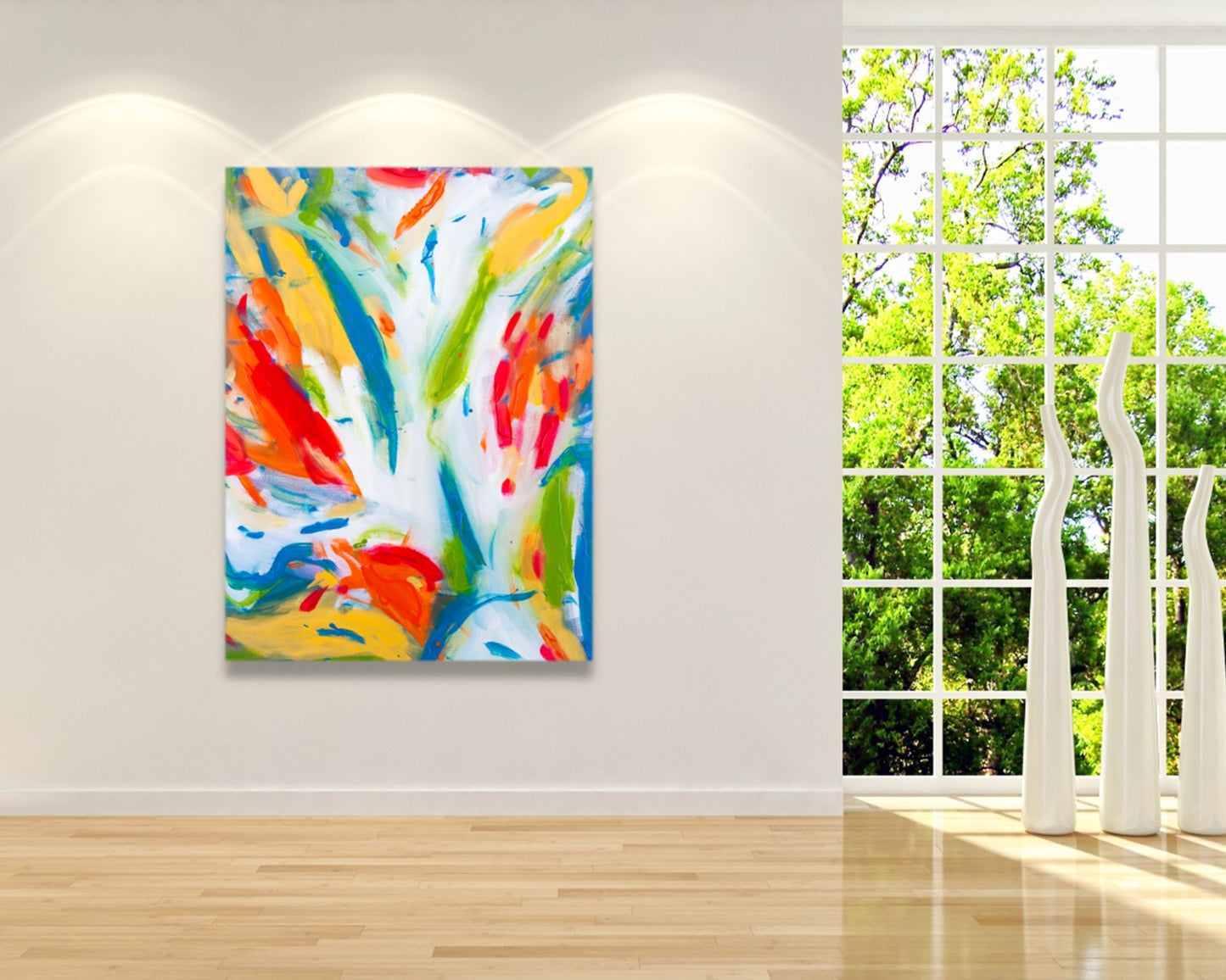 Frantic Fingers - Original Abstract Painting in Austin Texas 30" x 40"