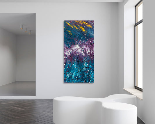 Hermit Heaven - Abstract Art Print - Deep Blues & Purple