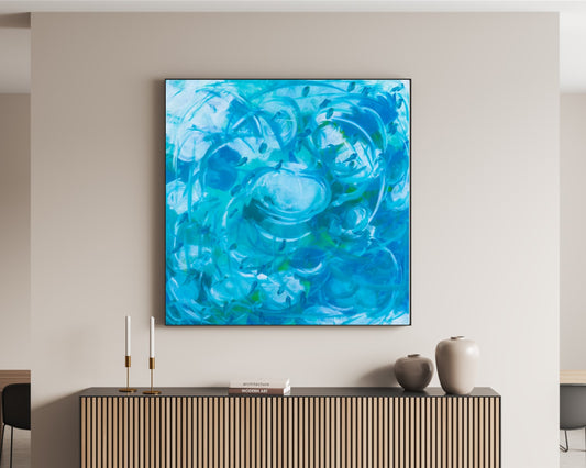 Inducted Cluster - Original Abstract Painting in Austin Texas 24" x 24"