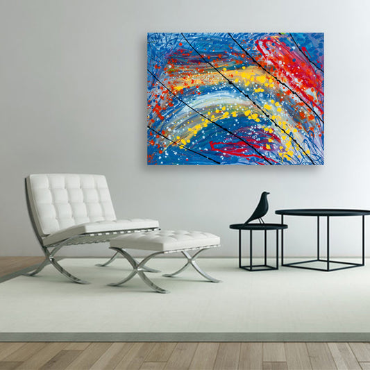 Invective Stream - Original Abstract Painting in Austin Texas 30" x 40"