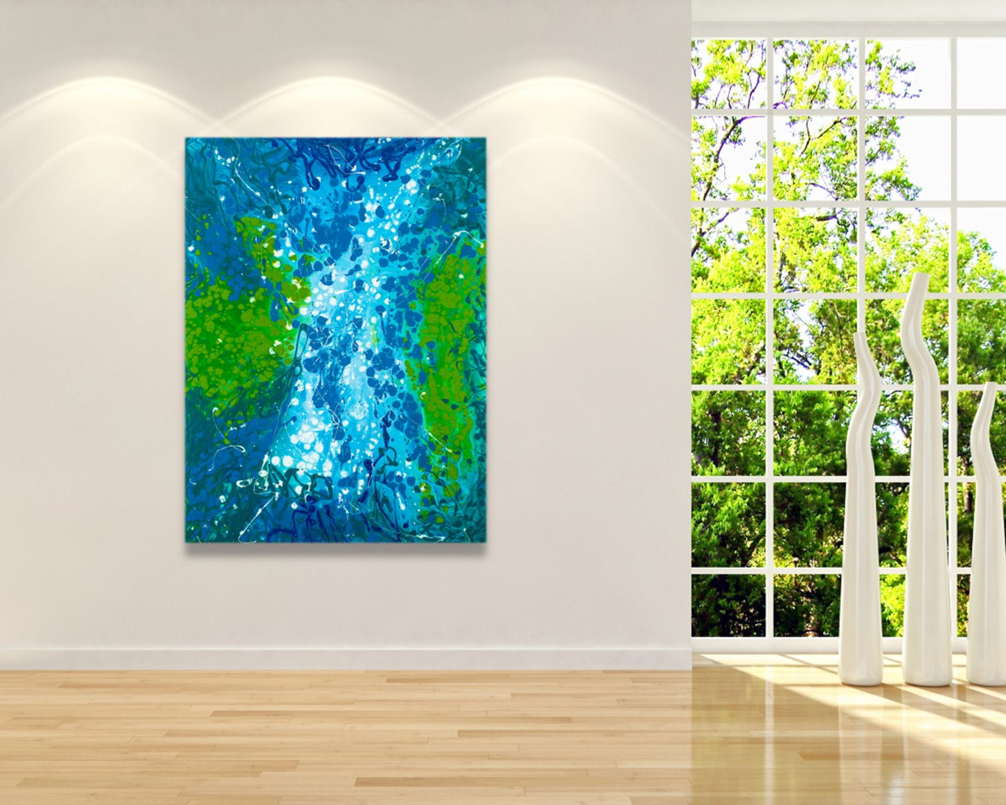 Lingering Levity - Original Abstract Painting in Austin Texas 30" x 40"