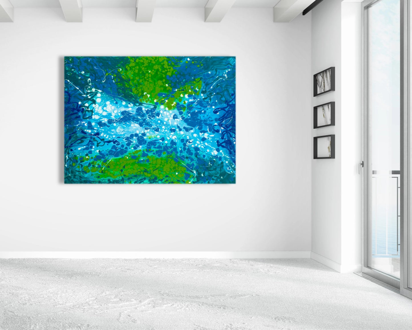 Lingering Levity - Original Abstract Painting in Austin Texas 30" x 40"