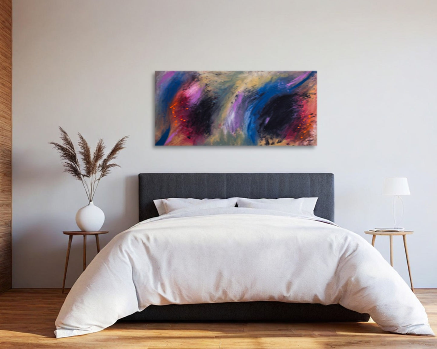 Martial Spirit - Original Abstract Painting in Austin Texas 24" x 48"