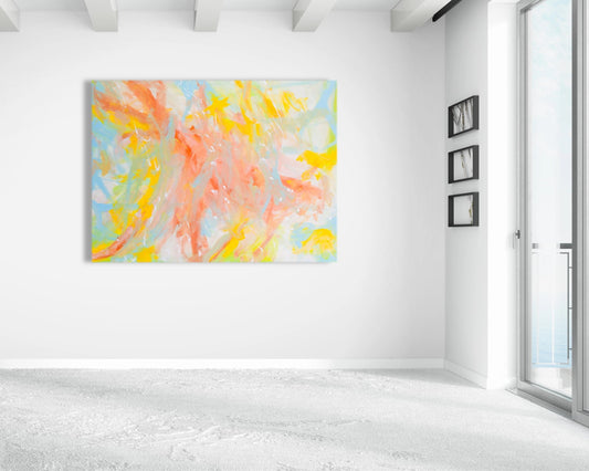 Off-Handed Remark - Original Abstract Painting in Austin Texas 30" x 40"