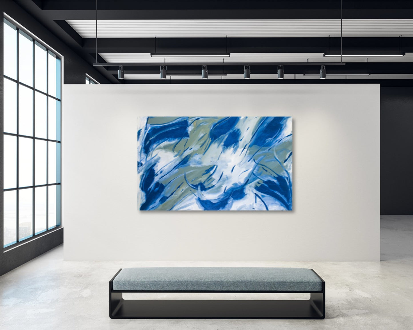Prominent Impressario - Abstract Original Painting 30" x 48"