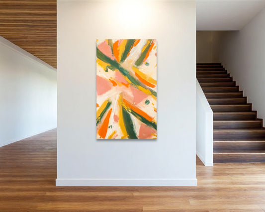 Simplified Snafu - Original Abstract Painting in Austin Texas 30" x 48"