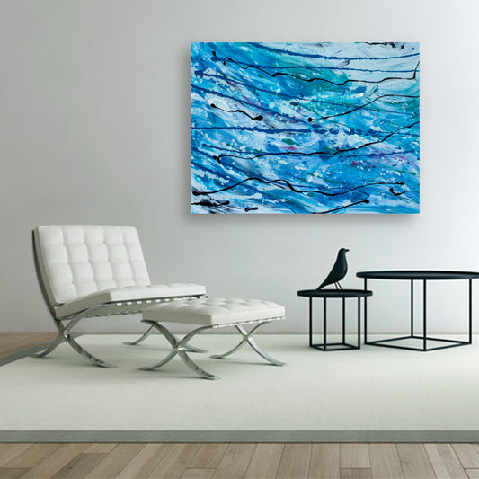 Synthetic Swill - Original Abstract Painting in Austin Texas 30" x 40"