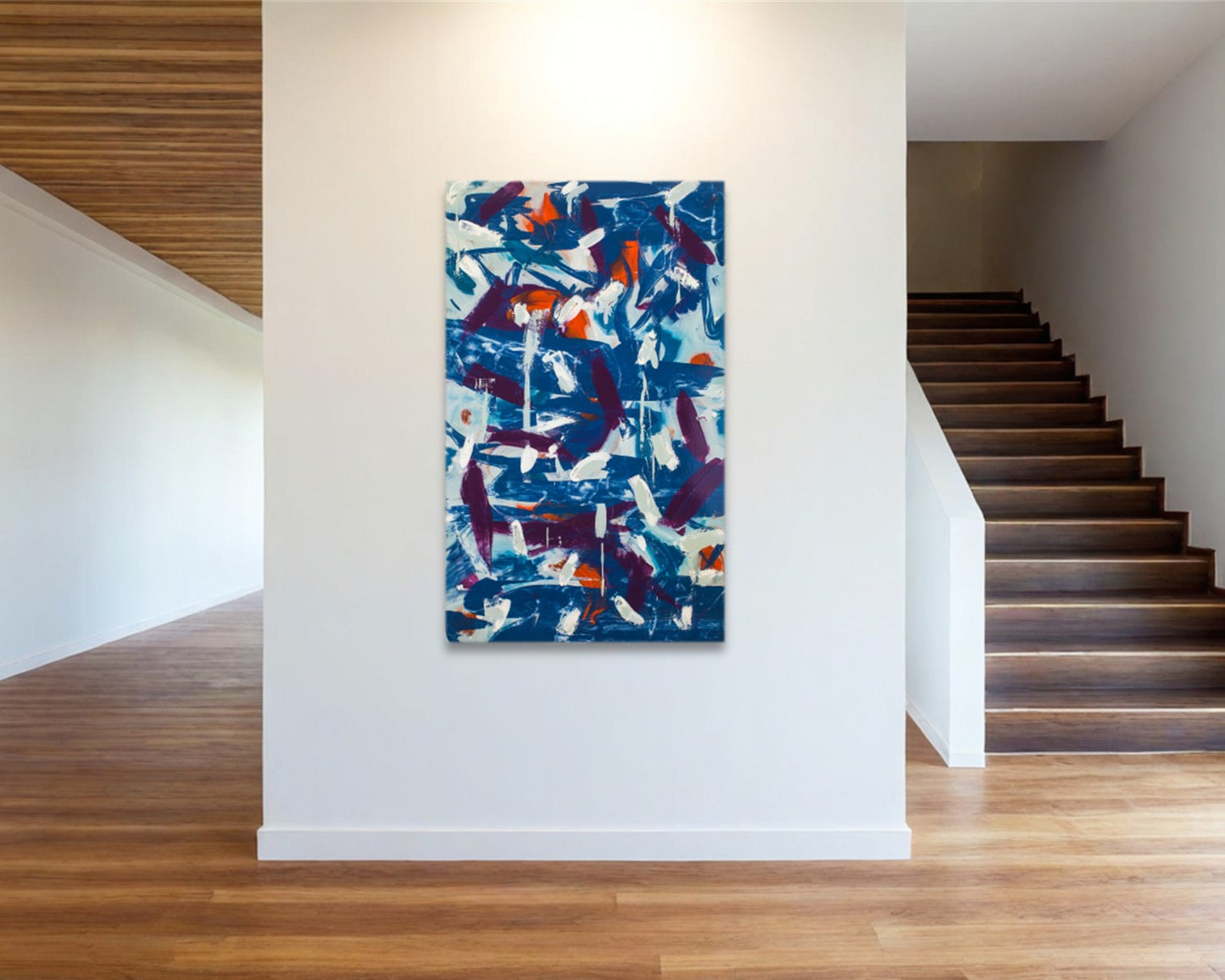 Unimpeachably Cumbersome - Original Abstract Painting in Austin Texas 30" x 48"