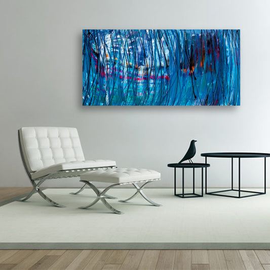 Upended Symphony - Original Abstract Painting in Austin 24" x 48"