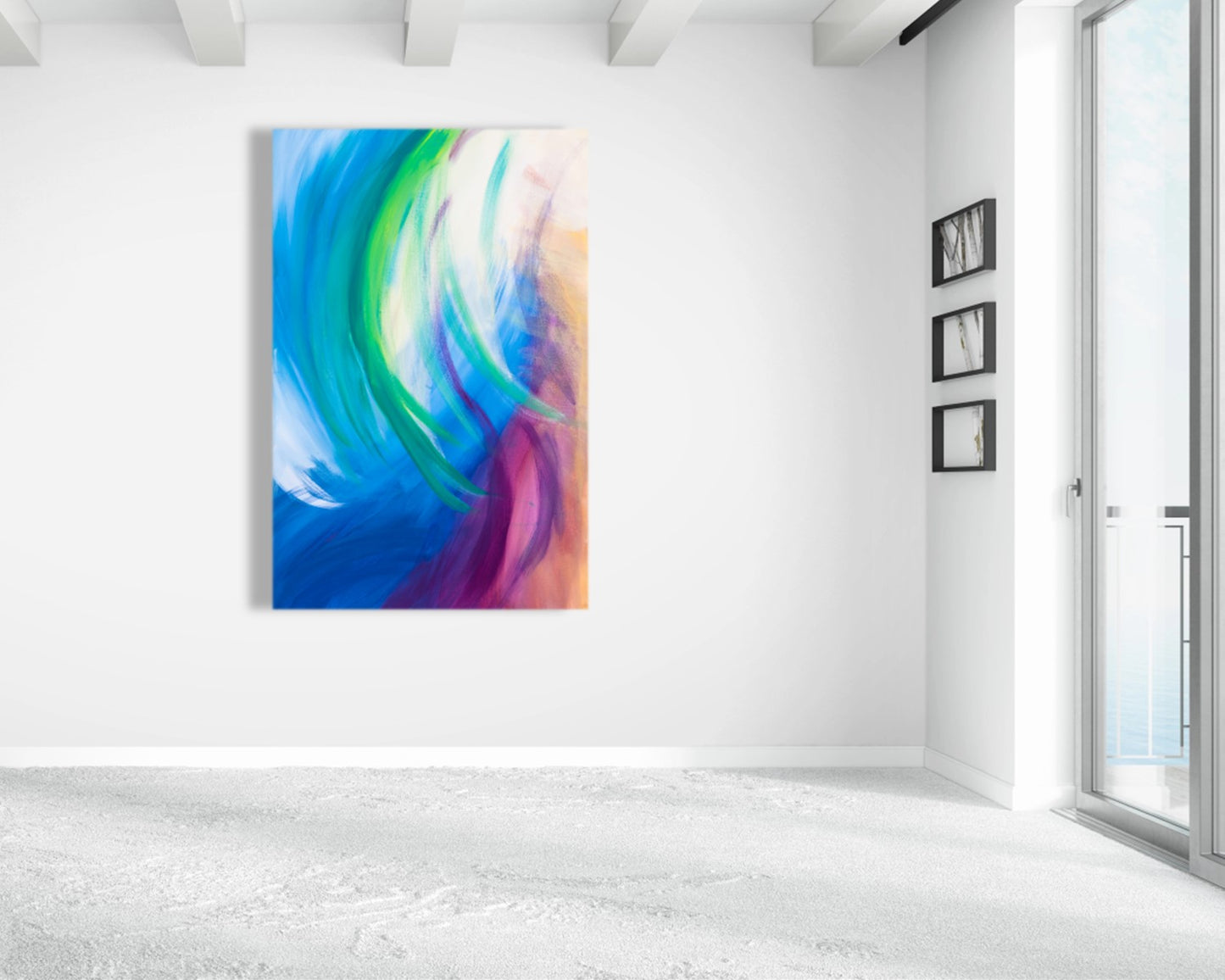 Whispered Wilderness - Original Abstract Painting in Austin Texas 24" x 36"