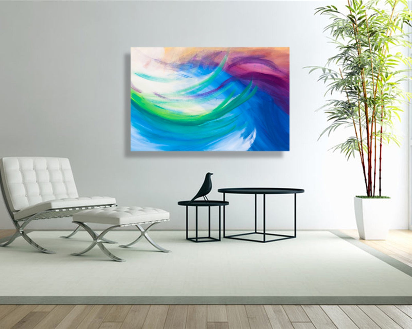 Whispered Wilderness - Original Abstract Painting in Austin Texas 24" x 36"