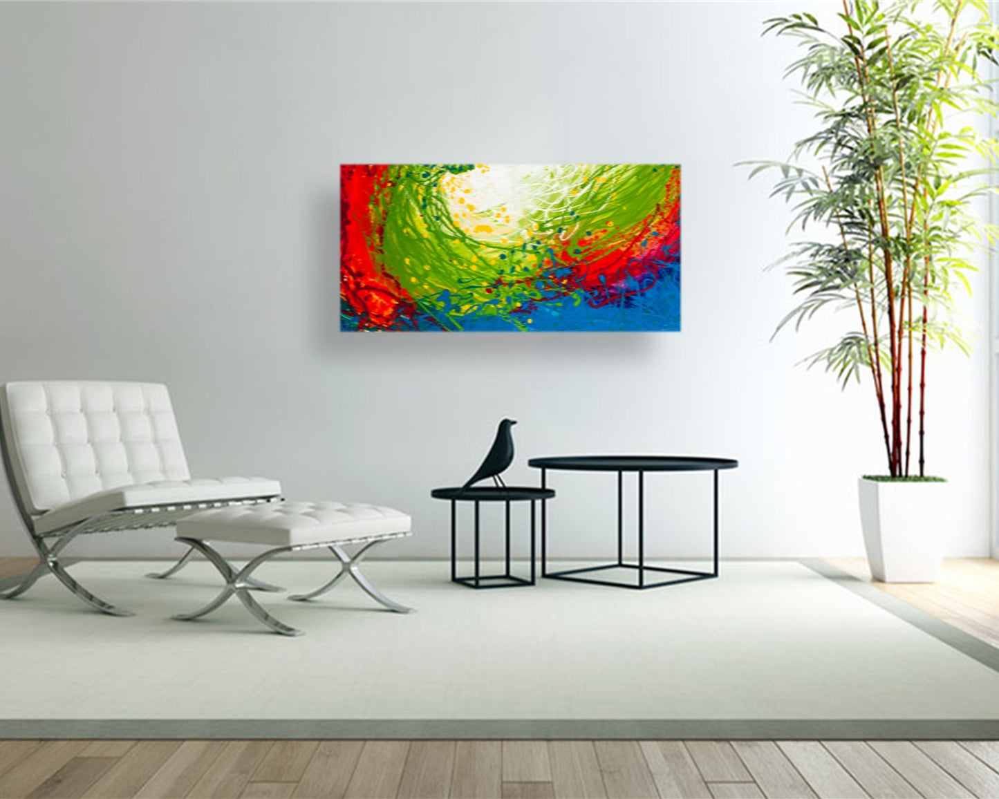 Canned Applause - Original Abstract Painting in Austin Texas 24" x 48"