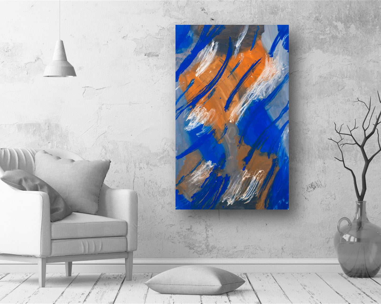 Clandestine Corazon - Original Abstract Painting in Austin Texas 30" x 48"