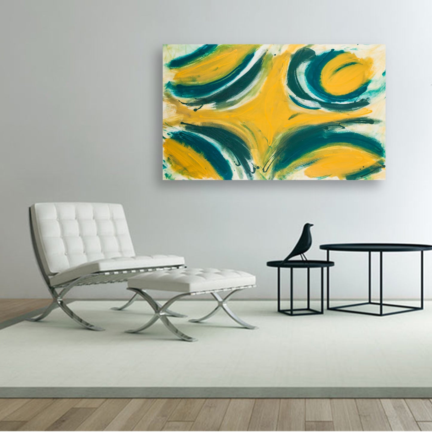 Foppishly Costumed - Original Abstract Painting in Austin Texas 30" x 48"