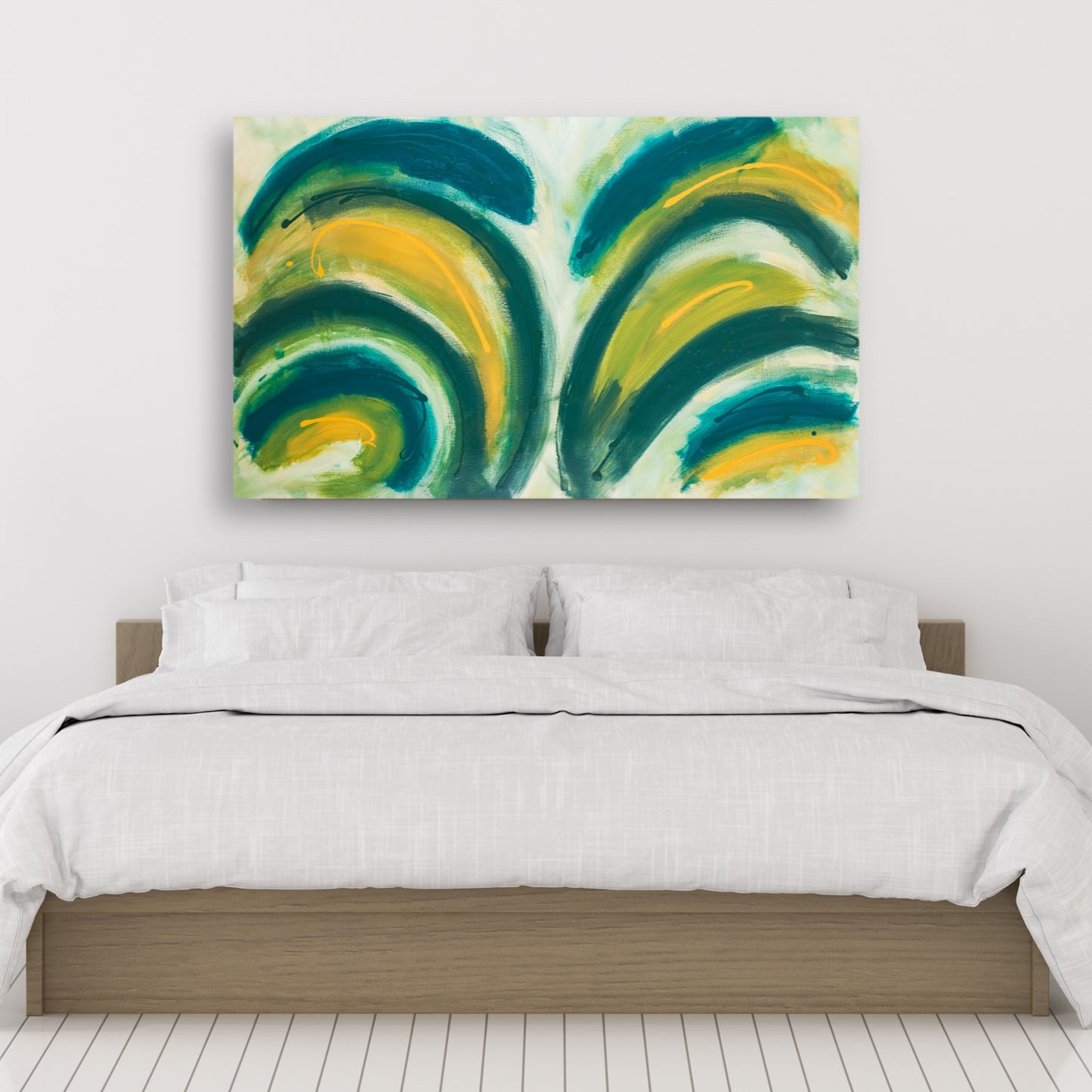 Foppishly Festuned - Original Abstract Painting in Austin Texas 30" x 48"