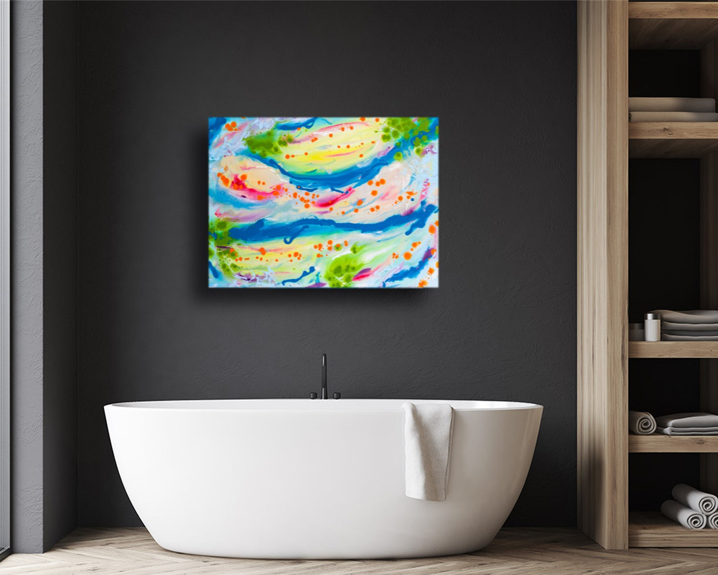 Graceless Gramercy - Original Abstract Painting in Austin Texas 30" x 40"