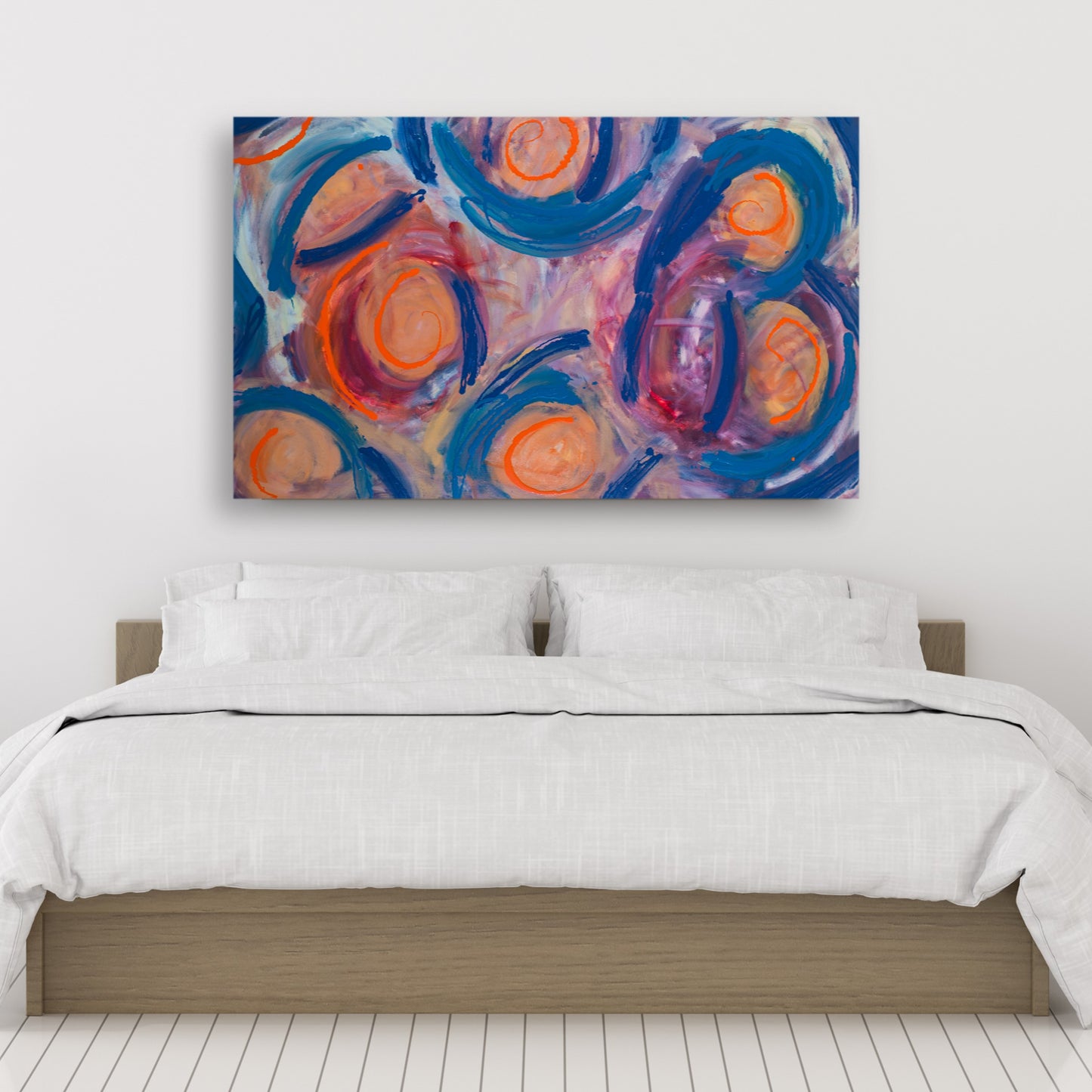 Heartless Encounter - Original Abstract Painting in Austin Texas 30" x 48"