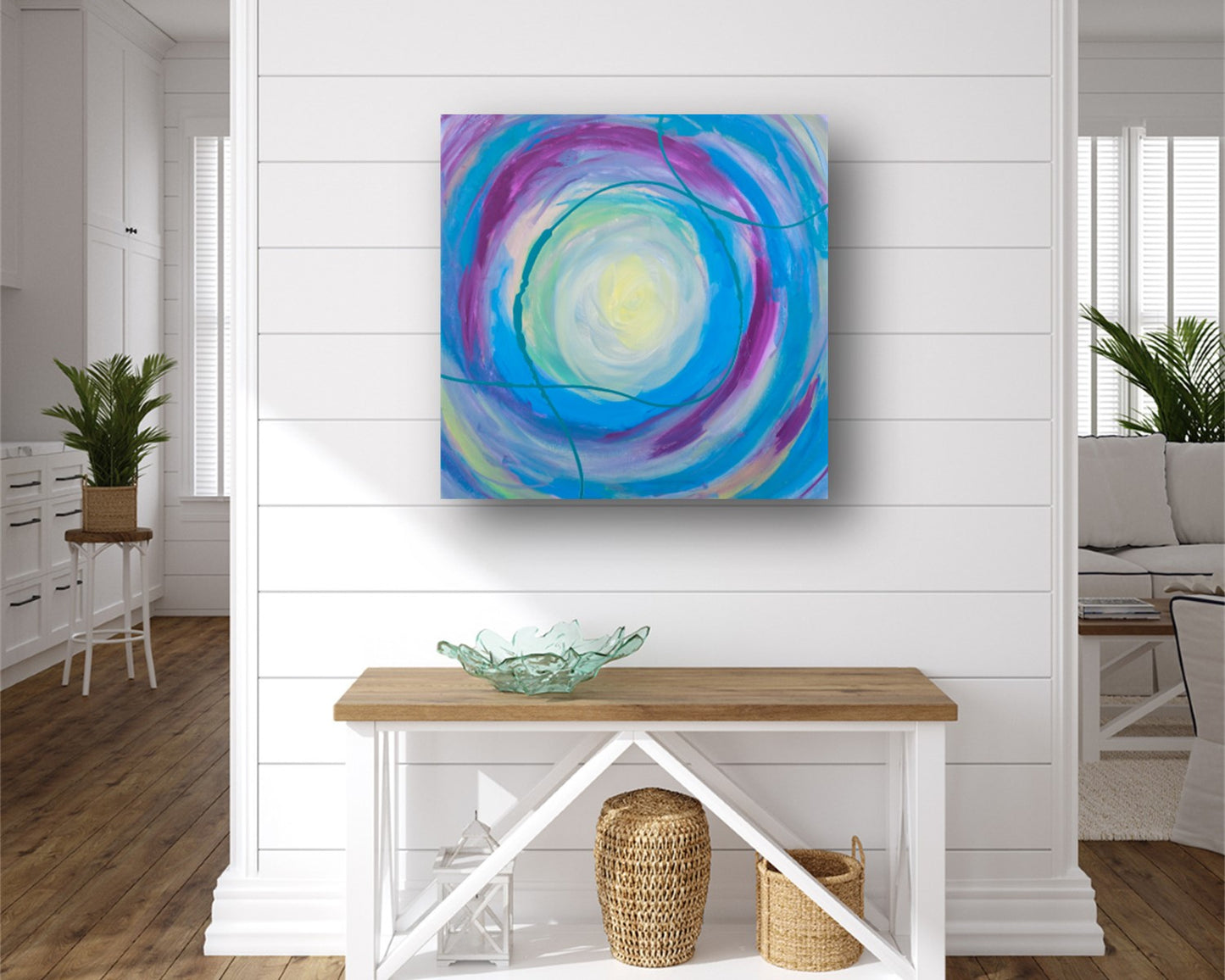 Mingled Jingles - Original Abstract Painting in Austin Texas 24" x 24"