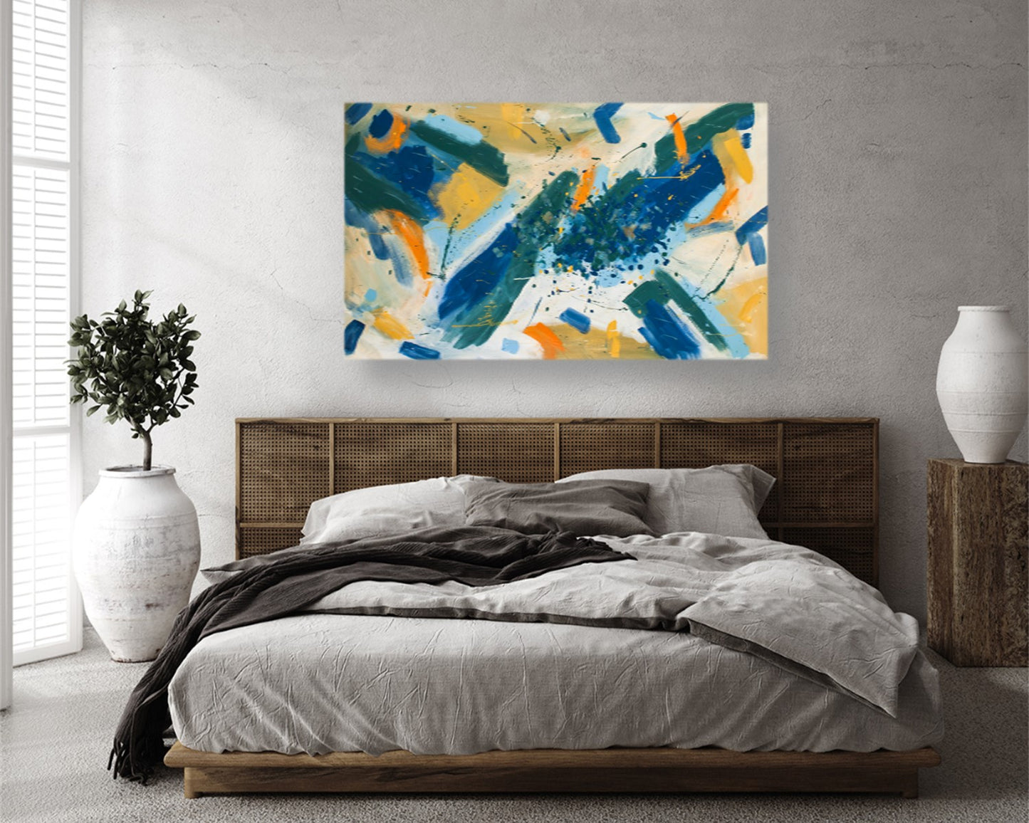 Remarkable Rigmarole - Original Abstract Painting in Austin Texas 30" x 48"