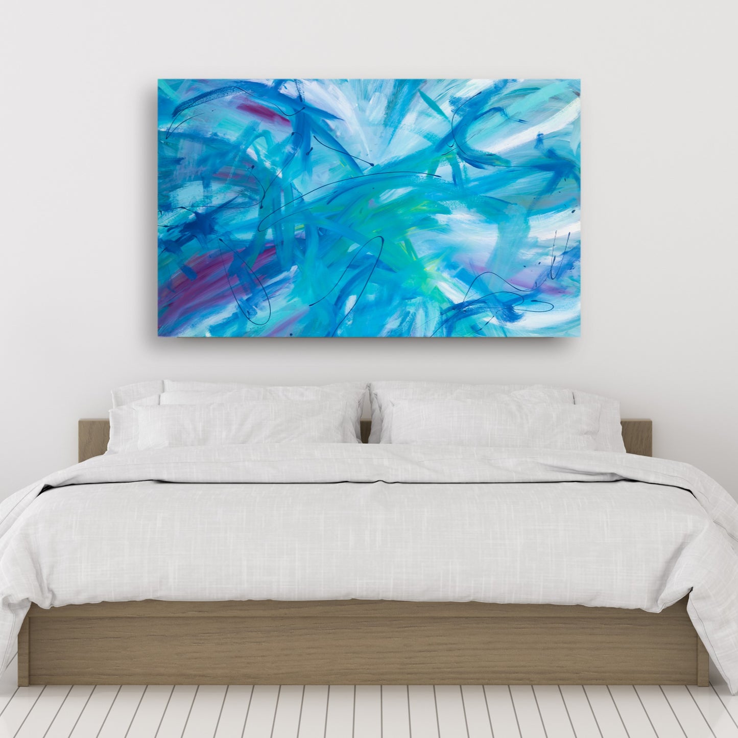 Spontaneous Splendor  - Original Abstract Painting in Austin Texas 30" x 48"