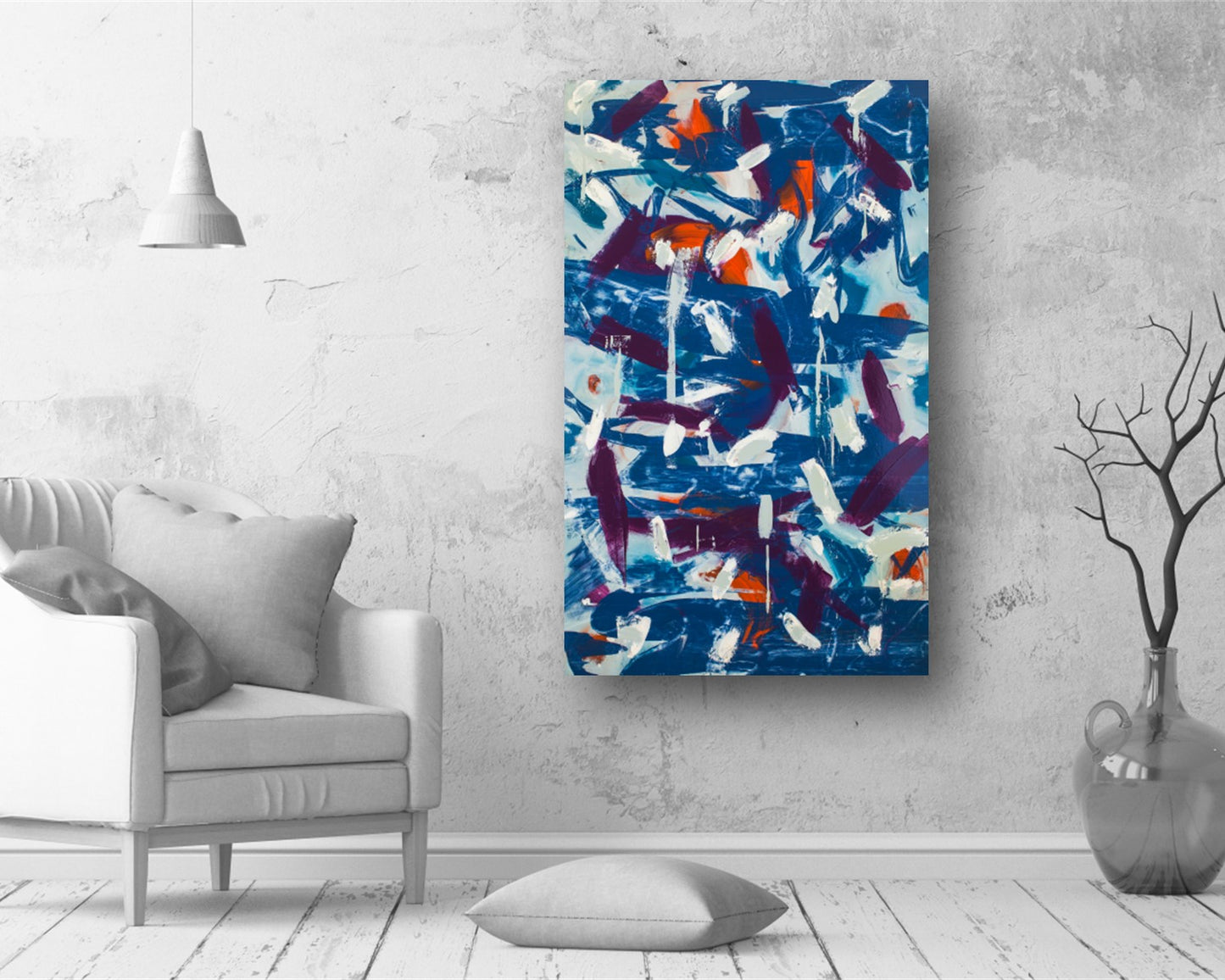 Unimpeachably Cumbersome - Original Abstract Painting in Austin Texas 30" x 48"