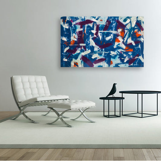 Unimpeachably Cumbersome - Original Abstract Painting in Austin Texas 30" x 48"